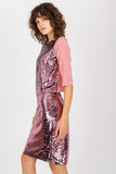 Elegant Elbow-Length Sleeve Blouse with Sequin Detail