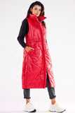 Oversized Streamlined Autumn Vest with Adjustable Waist