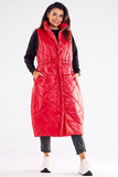 Oversized Streamlined Autumn Vest with Adjustable Waist