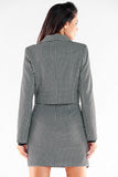 Elegant Button Jacket with Chic Cut and Long Sleeves