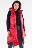Quilted Hooded Vest with Pockets for Autumn Evenings