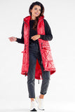 Quilted Hooded Vest with Pockets for Autumn Evenings
