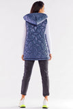 Quilted Hooded Vest - Warm & Stylish in Black or Navy