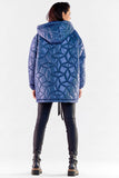 Trendy Oversized Quilted Jacket with Adjustable Hood