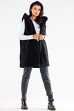 Warm Hooded Vest with Pockets in Neutral Colors