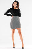 Versatile Asymmetrical Mini Skirt with Covered Zipper