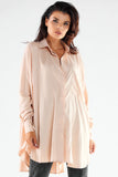 Oversize Long Sleeve Loose Fit Shirt for Versatile Styling