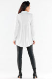 Elegant Long Sleeve Shirt with Extended Back Design
