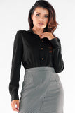 Elegant Long-Sleeved Classic Cut Shirt with Buttoned Cuffs
