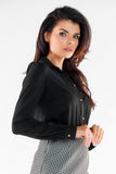 Elegant Long-Sleeved Classic Cut Shirt with Buttoned Cuffs