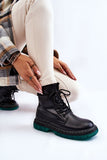 Stylish Eco-Leather Lace-Up Boots with Non-Slip Sole