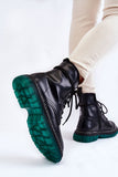 Stylish Eco-Leather Lace-Up Boots with Non-Slip Sole