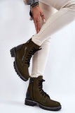 Stylish Women's Leather Boots with Insulation and Zipper