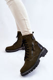Stylish Women's Leather Boots with Insulation and Zipper