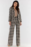 Chic High-Waisted Wide-Leg Pants with Zippered Front