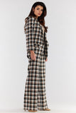 Chic High-Waisted Wide-Leg Pants with Zippered Front