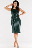 Asymmetrical Fitted Dress with Elastic Lining