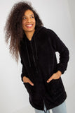 Fur-Lined Zip-Up Hoodie with Large Pockets