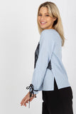 Elegant Long Sleeve Blouse with Lace Detailing