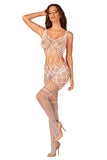 Delicate White Bodystocking with Sensual Cut