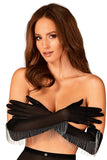 Sensual Mesh Gloves with Intriguing Bead Details