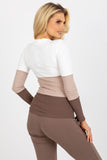 Classic V-Neck Long Sleeve Ribbed Women's Blouse