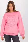 Embroidered Long Sleeve Ladies' Blouse with Round Neckline