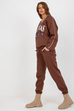 Cozy Heart Neckline Sweatshirt and Pants Set