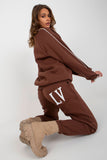 Cozy Heart Neckline Sweatshirt and Pants Set