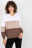 Colorful Heart Neckline Women's Long Sleeve Sweatshirt