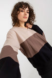 Color-Block Heart Neckline Women's Long Sleeve Sweatshirt