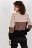 Color-Block Heart Neckline Women's Long Sleeve Sweatshirt