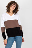 Color-Block Heart Neckline Women's Long Sleeve Sweatshirt