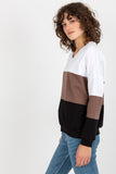 Color-Block Heart Neckline Women's Long Sleeve Sweatshirt