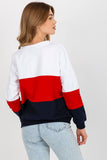 Colorful Heart Neckline Women's Long Sleeve Sweatshirt