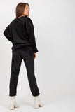 Heart Neckline Women's Velour Long Sleeve Sweatshirt