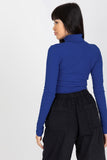 Fitted Long Sleeve One-Color Turtleneck Sweater