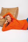 Cozy Long Sleeve Round Neck Sweater for Women
