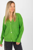 Women's Long Sleeve Sweater with Button Closure
