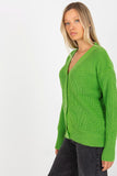 Women's Long Sleeve Sweater with Button Closure