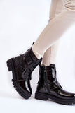 Eco Leather Classic Women's Boots with Side Zipper