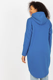 Extended Cut Women's Hooded Zippered Sweatshirt with Pockets