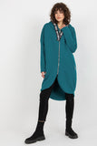Extended Cut Women's Hooded Zippered Sweatshirt with Pockets