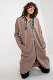 Extended Cut Women's Hooded Zip Sweatshirt with Pockets