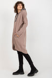 Extended Cut Women's Hooded Zip Sweatshirt with Pockets