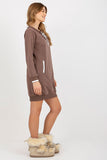 Casual Long Sleeve Tracksuit Dress with Pockets