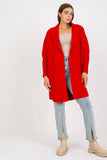 Chic Women's Long Sleeve Coat with Press Stud Fastening