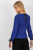 Elegant Long Sleeve Blouse with Decorative Lace Details