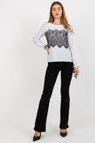 Elegant Long Sleeve Blouse with Decorative Lace Details