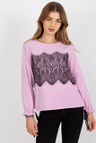 Elegant Long Sleeve Blouse with Lace Detailing